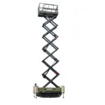 TYPHON xFlex 4068ET Electric Rubber Track Scissor Lift 3.2 Ton with 5.4HP Hydraulic Pump Motor Drive and Hydraulic Lifting Cylinder, 40 ft Max Lifting Height