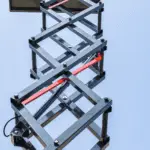 TYPHON xFlex 4068ET Electric Rubber Track Scissor Lift 3.2 Ton with 5.4HP Hydraulic Pump Motor Drive and Hydraulic Lifting Cylinder, 40 ft Max Lifting Height