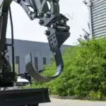 Mini Excavator Tree Digging Blade
