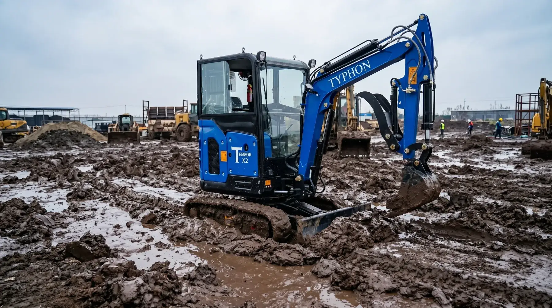 Working in Mud: Strategies to Keep Your Mini Excavator From Getting Stuck