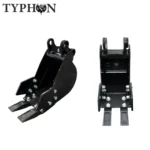 10-in-1 Mini Excavator Attachment Bundle Essential Tools Combo Kit for Worksites
