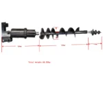 TYPHON Attachments Auger Drill Attachment for Mini Excavators Machinery USA