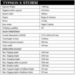 TYPHON TERROR X STORM Mini Excavator – 1 Ton Trench Digger with Canopy, Hydraulic Thumb Clip, Bucket USA