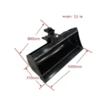 Excavator Attachment 1000mm Tilt Bucket 39" Hydraulic Tilting Bucket Heavy Duty USA TERROR X2 PRO