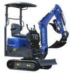 TERROR XI Mini Excavator Digger 13.5hp Gas B&S EPA Engine with 13 Attachments