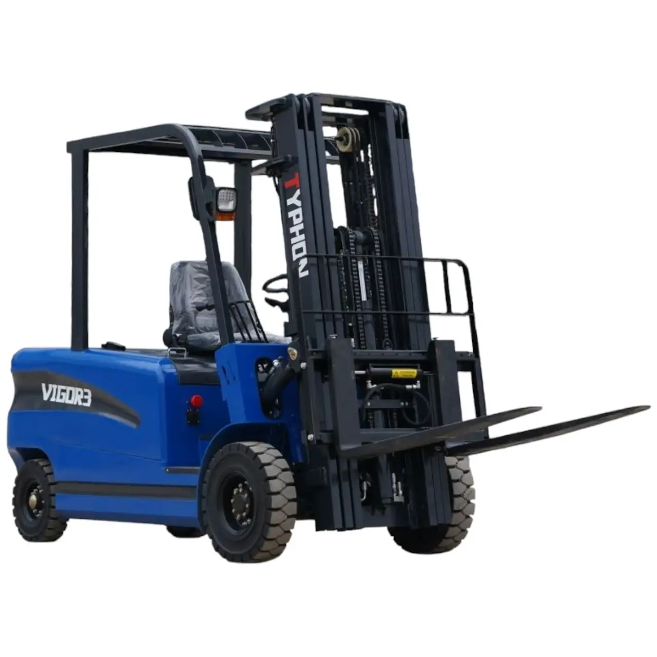 New 2025 TYPHON VIGOR 3.0 Blue Electric Forklift 3 Ton Lifter Lift Truck Jitney Hi-Lo