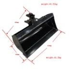 600mm Tilting Bucket: Attachment for TYPHON Mini Excavators USA