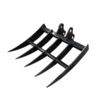 Rake: Mini Excavator Attachment for Grading, Leveling, Loosening , Removing Soil USA
