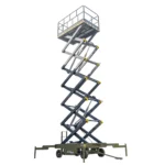 TYPHON xFlex-4065W Walk-Behind Scissor Lift 2.7 Ton with Assisted Walking, Manual outriggers of 40 ft lifting Height & 110V Electric