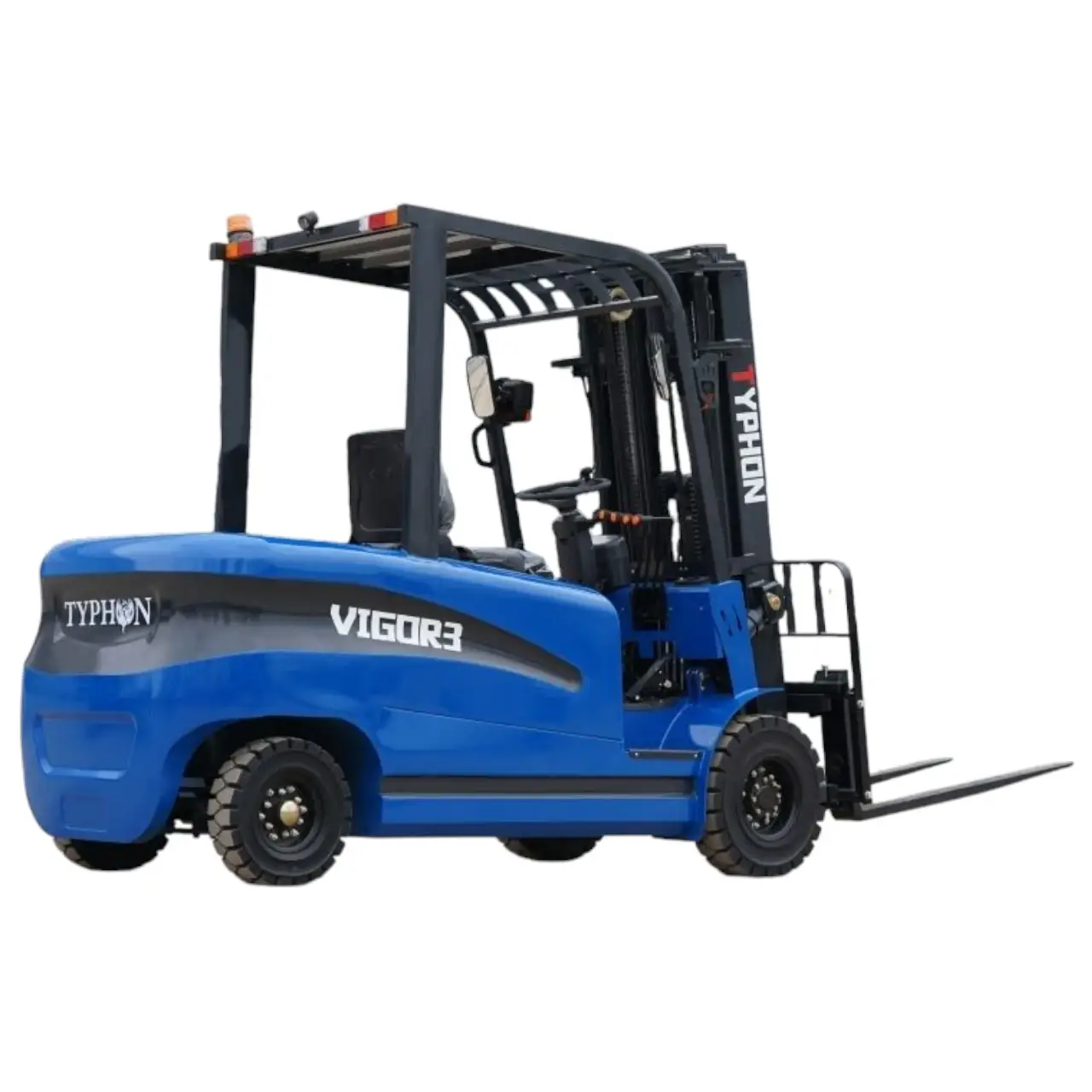 New 2025 TYPHON VIGOR 3.0 Blue Electric Forklift 3 Ton Lifter Lift Truck Jitney Hi-Lo