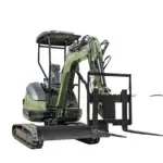 Pallet Fork Attachment Adjustable Stabilizer Bar USA for TERROR XXV and other 2.1-3 Ton Mini Excavators