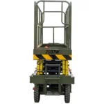TYPHON xFlex-2037W Walk-Behind Scissor Lift comes with 20ft Working Height and Manual outriggers 1102 lbs load capacity 110V Electric