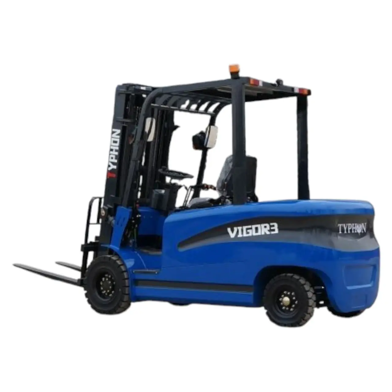 New 2025 TYPHON VIGOR 3.0 Blue Electric Forklift 3 Ton Lifter Lift Truck Jitney Hi-Lo