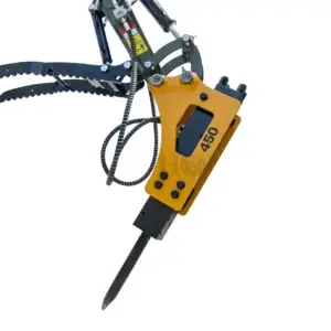 Hydraulic Hammer Attachment Hydraulic Breaker Hammer for TERROR XXV and other 2.1-3 Ton Mini Excavators USA