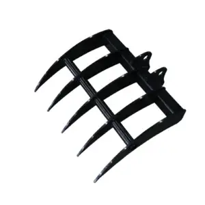 Mini Excavator Attachment Rake 22" Wide TYPHON Attachments For 2-3.5 ton Diggers For TERROR X2 PRO
