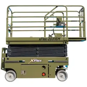 TYPHON xFLEX-2031EM 1.2 Ton Electric Mini Scissor Lift with 20ft Max Platform Height and 19.7" Platform Extend