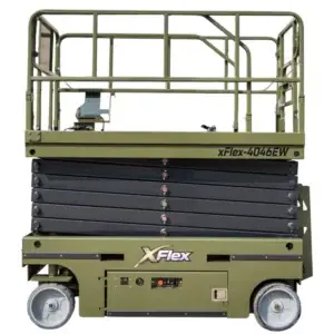 TYPHON xFlex-4046EW Electric Wheel Scissor Lift 2.6 Ton operating weight and 40ft platform height with 705lbs Load Capacity