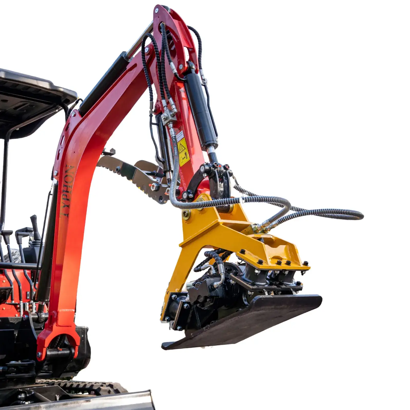 TYPHON Compatible Hydraulic Plate Compactor Attachment for Mini Excavators 1 Ton to 2 Ton