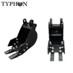 10-in-1 Mini Excavator Attachment Bundle Essential Tools Combo Kit for Worksites