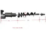 TYPHON Attachments Auger Drill Attachment for Mini Excavators Machinery USA