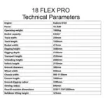 TYPHON 18 FLEX PRO 1.8 Ton Mini Excavator USA with 12 attachments