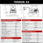 4,000 lb TYPHON TERROR XX Mini Excavator Rubber Track with Kubota D902 Diesel Engine USA
