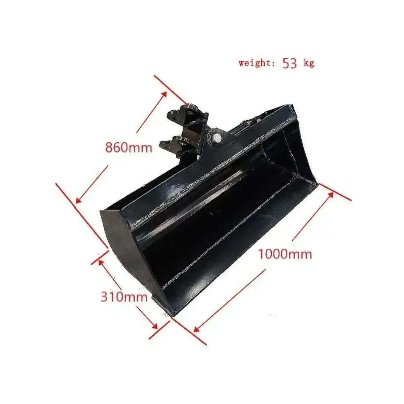 Excavator Attachment 1000mm Tilt Bucket 39" Hydraulic Tilting Bucket Heavy Duty USA TERROR X2 PRO