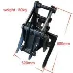 Mini Excavator Attachment Grapple Wide Opening Grabber For 2 to 3.5 ton Diggers For TERROR X2 PRO
