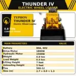 TYPHON Thunder IV Electric Wheel Loader USA