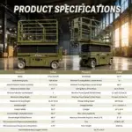 TYPHON xFLEX-2031EM 1.2 Ton Electric Mini Scissor Lift with 20ft Max Platform Height and 19.7" Platform Extend