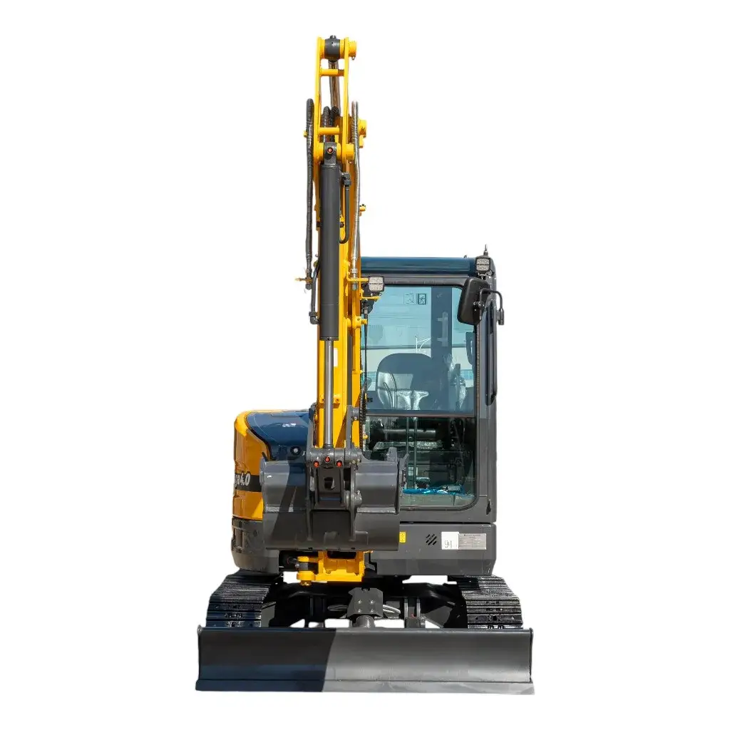 TYPHON NAGA 4.0 Mini Excavator with 4 Ton 24.4hp Yanmar Diesel Engine Metal Track ISO SAE control switch, AC Heater Cabin, 2 Travel Speed