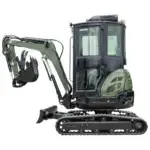 TYPHON TERROR XXV Diesel Mini Excavator 2.7 Ton, 25.1 hp Kubota D1105 RetractableTracks, AC Cabin