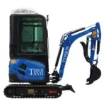 4,000 lb TYPHON TERROR XVII Cabin Mini Excavator Rubber Track with Kubota D902 Diesel Engine USA