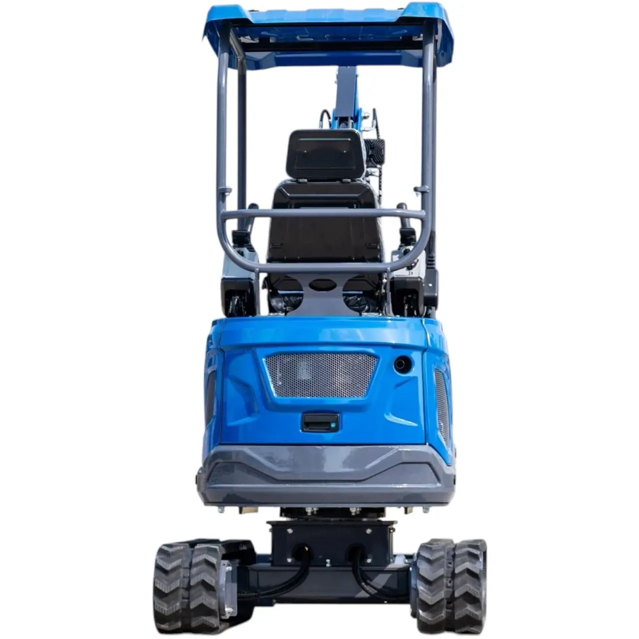 TYPHON TERROR XIX STORM Mini Excavator – 4000lbs Trench Digger with Boom Swing, Canopy, Retractable Tracks