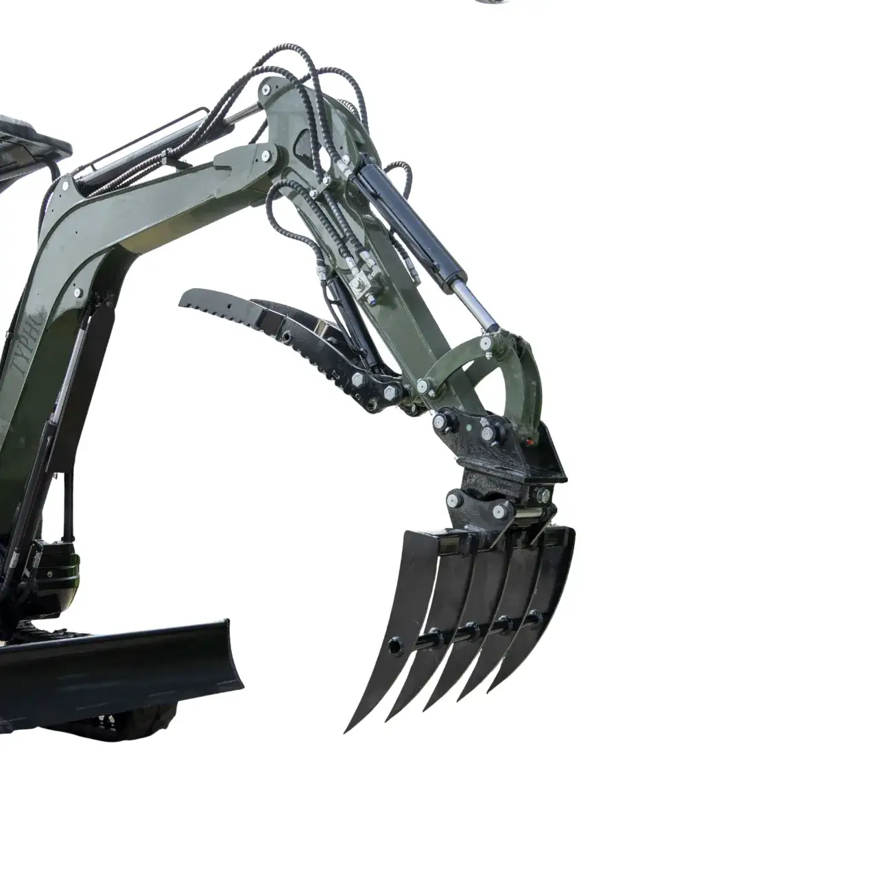 Mini Excavator Rake Compact Attachment General for for TERROR XXV and other 2.1-3 Ton Mini Excavators USA