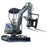 Pallet Fork Attachment Adjustable Stabilizer Bar USA for TERROR XXV and other 2.1-3 Ton Mini Excavators