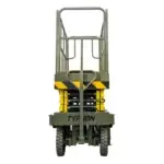 TYPHON xFlex-2037W Walk-Behind Scissor Lift comes with 20ft Working Height and Manual outriggers 1102 lbs load capacity 110V Electric