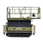 TYPHON xFlex-4068ET Electric Rubber Track Scissor Lift 3.2 Ton with 5.4HP Hydraulic Pump Motor Drive and Hydraulic Lifting Cylinder, 40 ft Max Lifting Height