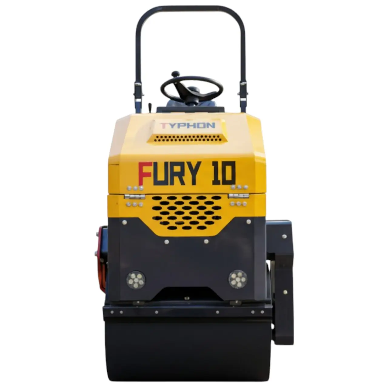 TYPHON Fury 10 Mini Road Roller 1Ton Hydraulic oil B&S 13.5hp gas USA air-cooled