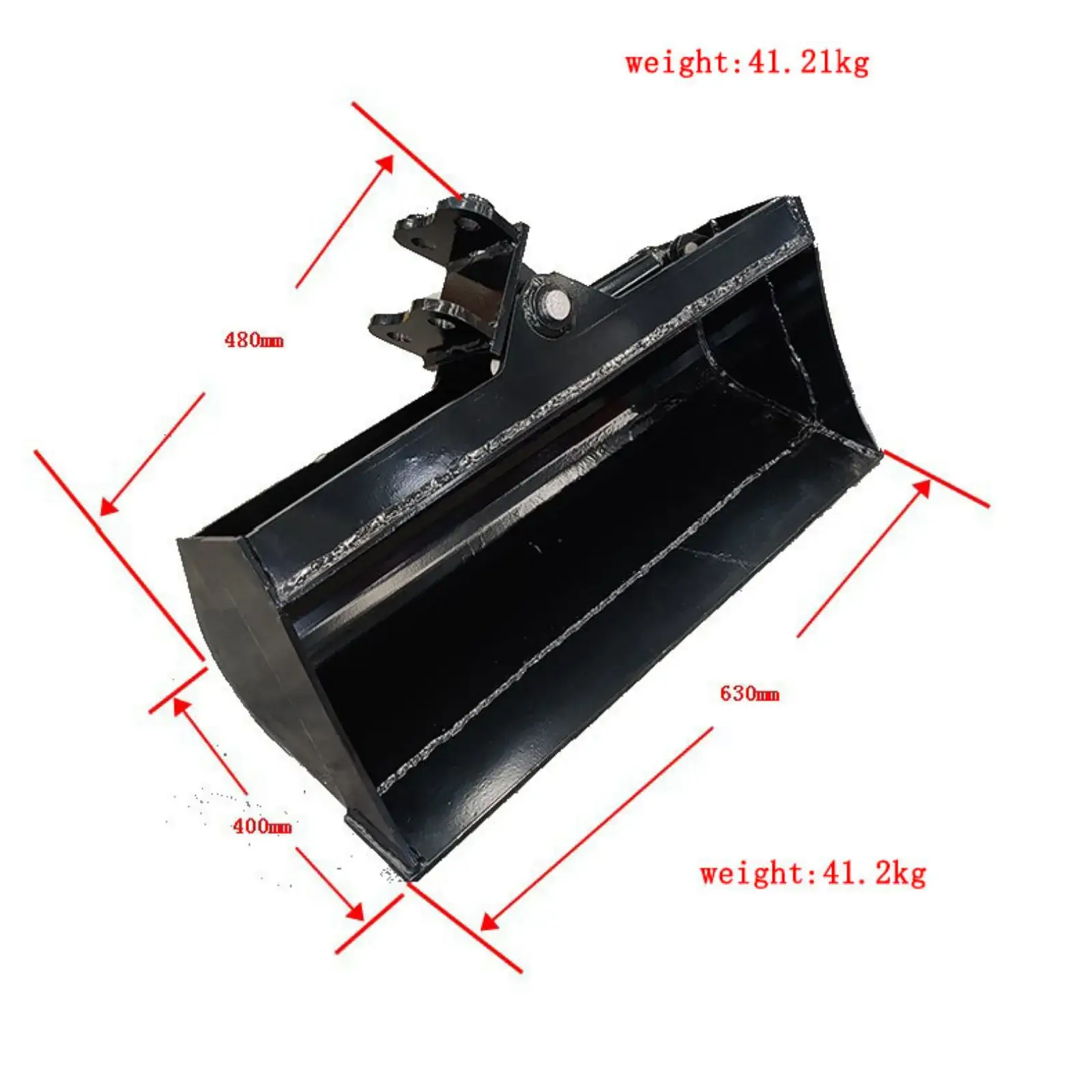 600mm Tilting Bucket: Attachment for TYPHON Mini Excavators USA