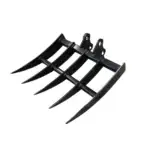Rake: Mini Excavator Attachment for Grading, Leveling, Loosening , Removing Soil USA