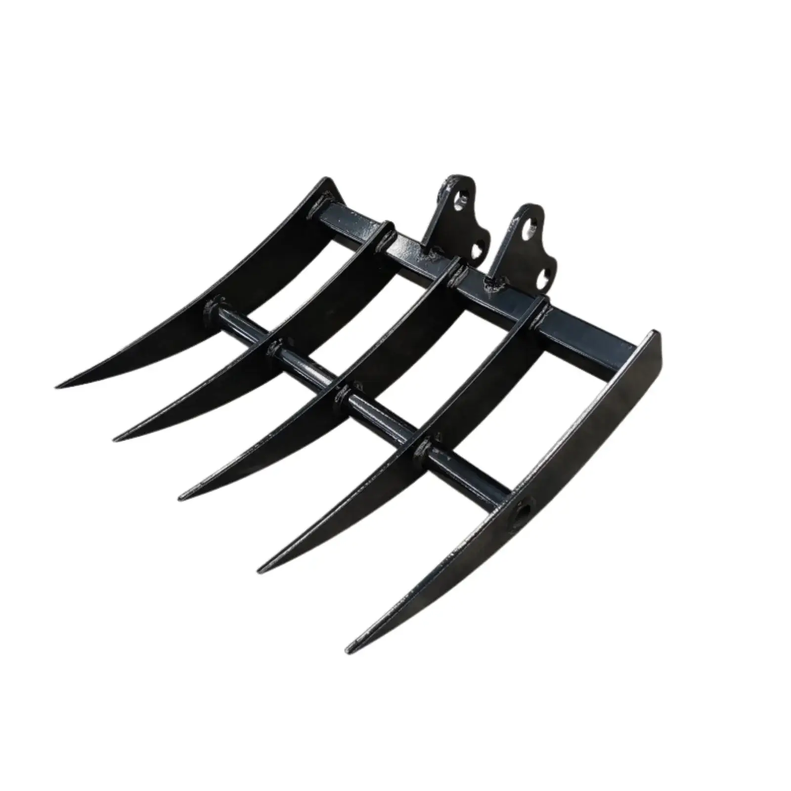 Rake: Mini Excavator Attachment for Grading, Leveling, Loosening , Removing Soil USA