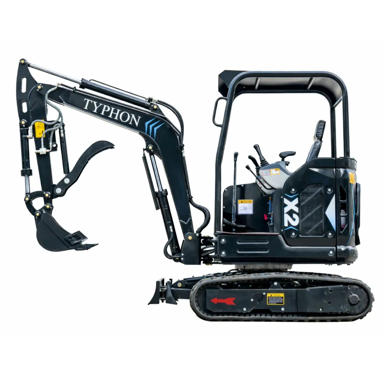 TYPHON TERROR X2 Max Canopy Mini Excavator Powerful 2.5 Ton Compact Machine with Yanmar Engine Advanced Hydraulic System