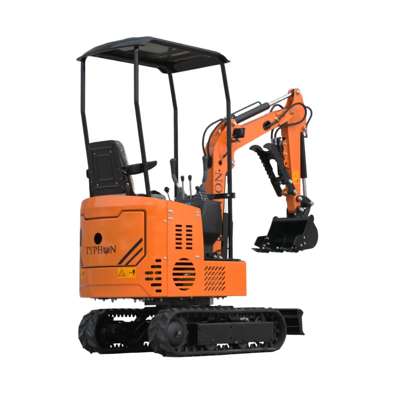 Typhon Tyrant X 1 Ton Mini Excavator with 13.5HP Briggs & Stratton Engine, Hydraulic Oil Cooler & Thumb Clip
