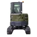 TYPHON KUVUO 4.0 four ton cabin mini excavator w Kubota D1703 Diesel engine Metal Tracks, Boom Swing, AC Heater, Hydraulic Control
