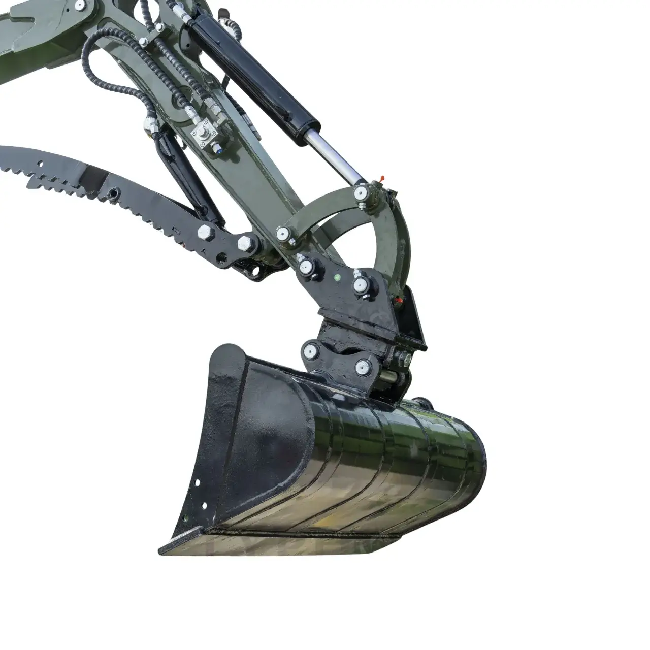1000mm Leveling Bucket Attachment Digging Bucket USA For TERROR XXV and other 2.1-3 Ton Mini Excavators