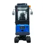 TYPHON TERROR XIX Prestige AC/Heater Cabin Mini Excavator 4200lbs 20.4 HP Kubota D902 with Boom Swing, Retractable Tracks