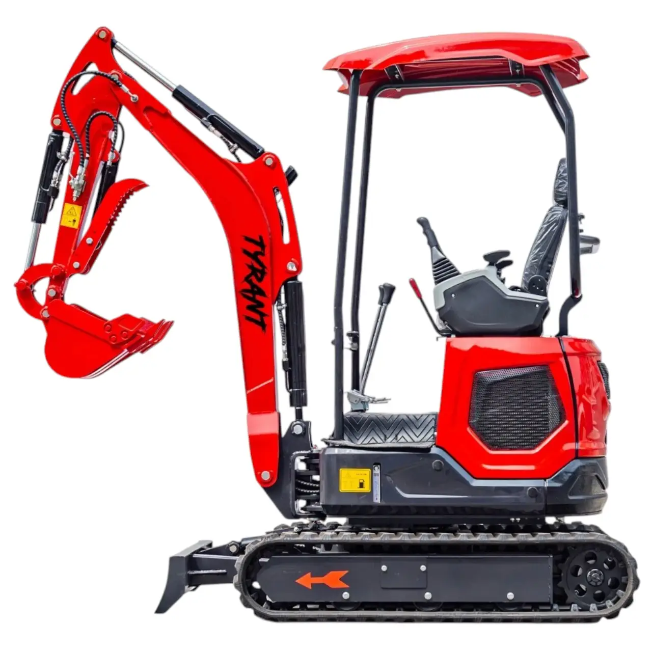 3800lbs TYRANT 17 Diesel Mini Excavator Kubota D902 Engine Side Swing w 12 attachments