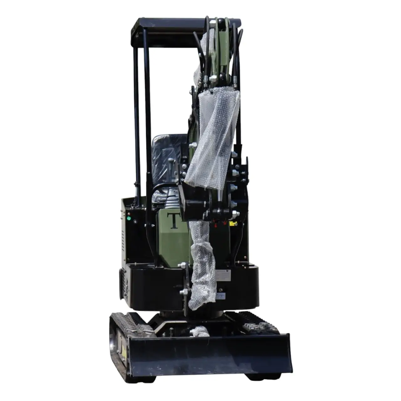 TYPHON TERROR X STORM Mini Excavator – 1 Ton Trench Digger with Canopy, Hydraulic Thumb Clip, Bucket USA