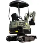 TYPHON TERROR XIII Mini Excavator – 1.3 Ton Trench Digger with Canopy, Hydraulic Thumb Clip, 13.5hp B&S Engine USA